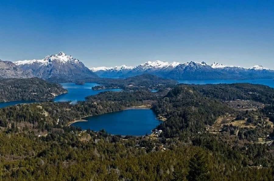 Bariloche "Small Circuit" with Chairlift Campanario Hill - The drive from Avenida Bustillo to Playa Bonita and Isla Huemul
