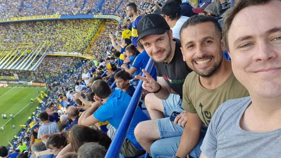 Buenos Aires: Boca Juniors Game with Transport & Local Guide - Walking into La Bombonera together