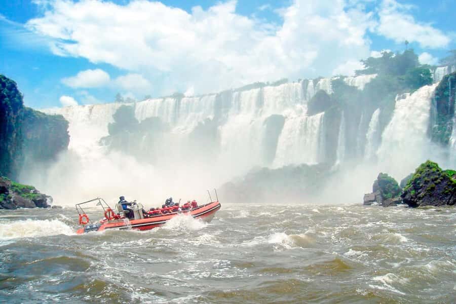 From Puerto Iguazu: Argentinian Iguazu Falls with Boat Ride - Entering Iguazu Falls from the Argentine side with hotel pickup