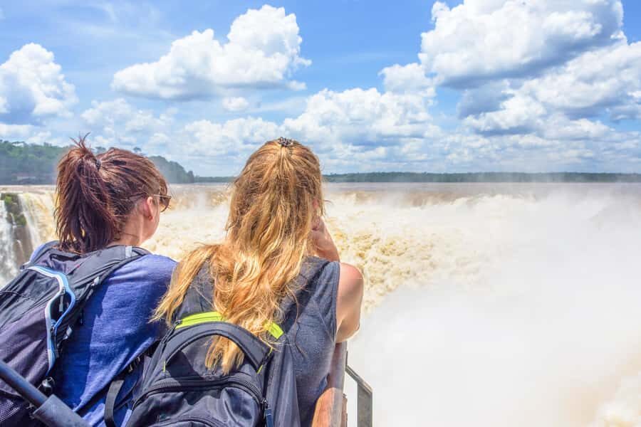 From Puerto Iguazu: Argentinian Iguazu Falls with Boat Ride - Salto San Martín area and the Isla San Martín boardwalk finish