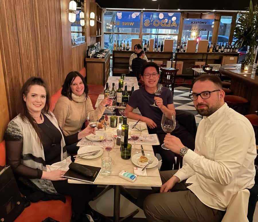 Fun Argentine Wine and Food Premium Tasting - Entering VINI in Palermo and settling in fast