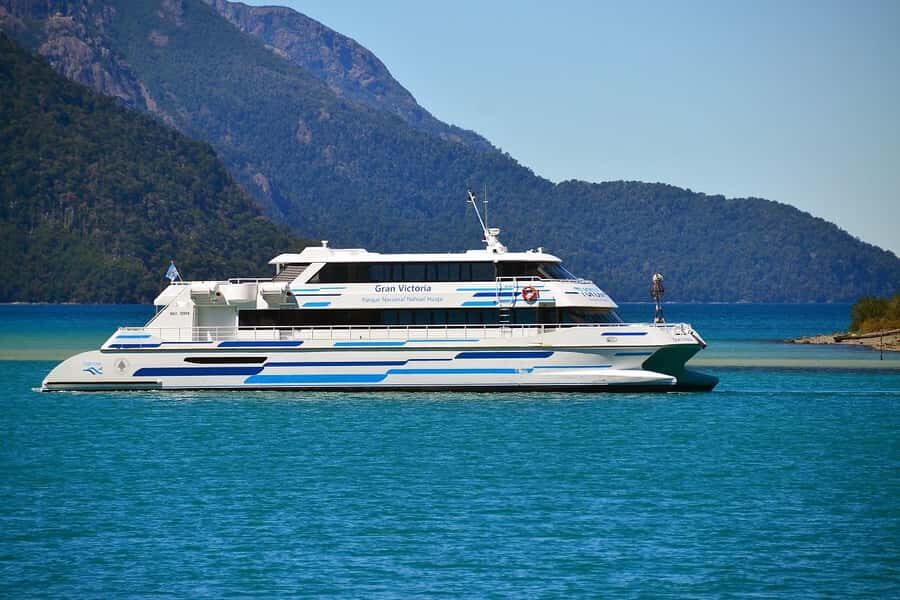 Navigation through Isla Victoria and Bosque de Arrayanes - Crossing Lake Nahuel Huapi toward Isla Victoria