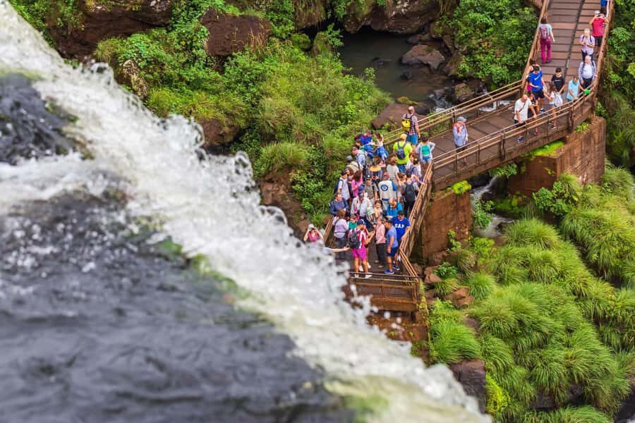 Puerto Iguazu: Iguazu Falls Boat Tour and Gran Aventura - Argentinian Side First: Train to the Devil’s Throat