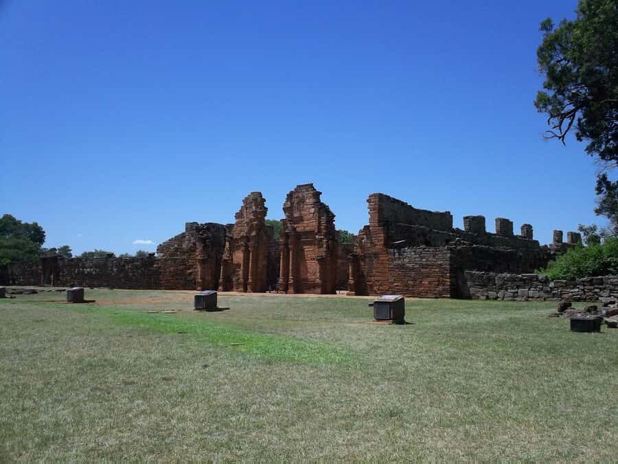 Visit to the Jesuit Ruins of San Ignacio and the Wanda Mines - San Ignacio Miní Ruins: UNESCO, Guarani Baroque, and the Light and Sound Show